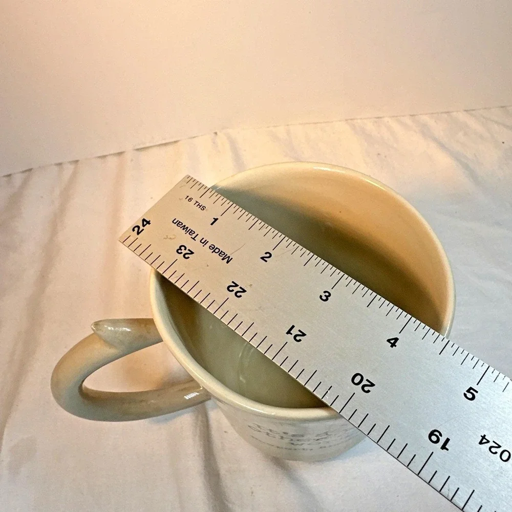 Vintage Bite Me Bait Co. Newport RI Ceramic Coffee Mug Fish Hook Handle EVC